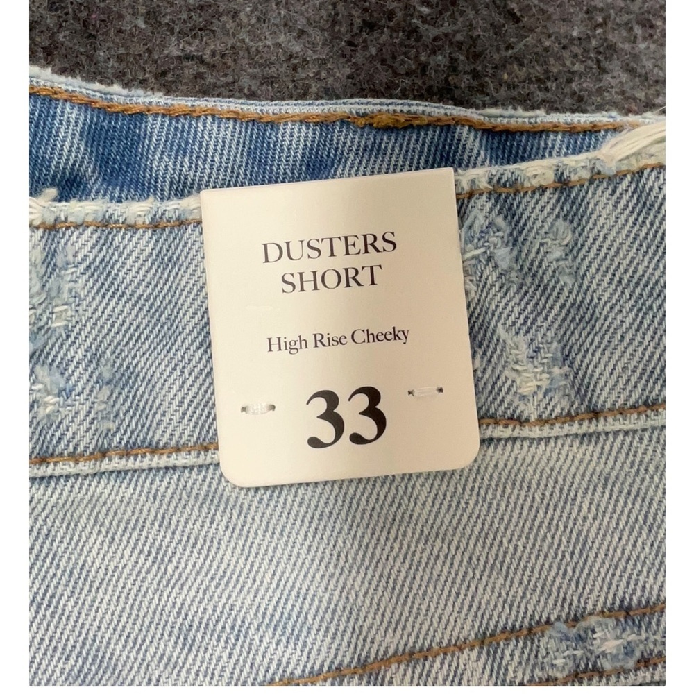 Rolla's Dusters Short in the Layla Bleach wash Cheeky Denim High Rise Slim 33 - Picture 5 of 6